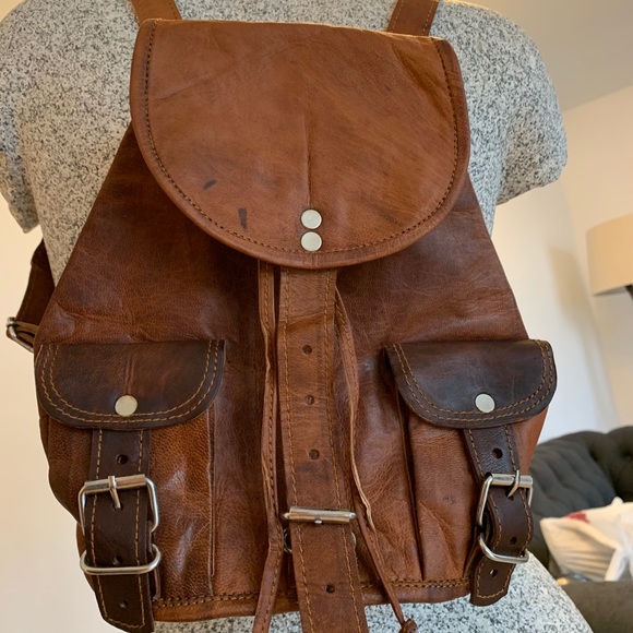 Mini Leather Backpack - Picture 3 of 8